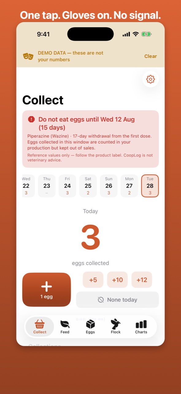CoopLog — screenshot