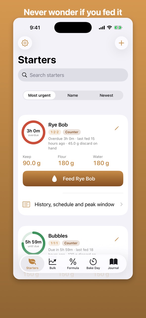 CrumbKeeper — screenshot