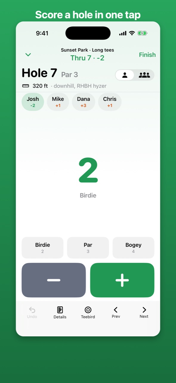 DiscCaddie — screenshot