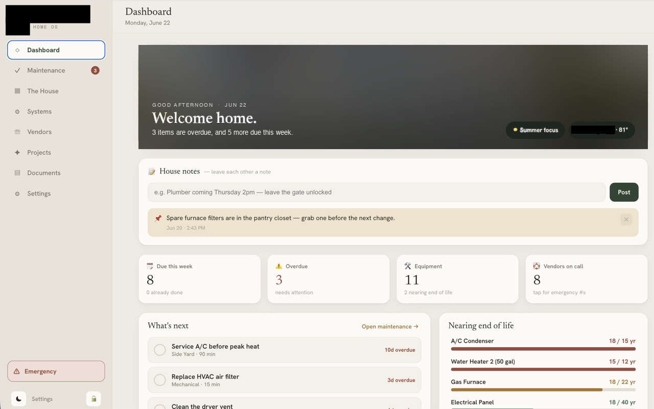Home OS — screenshot