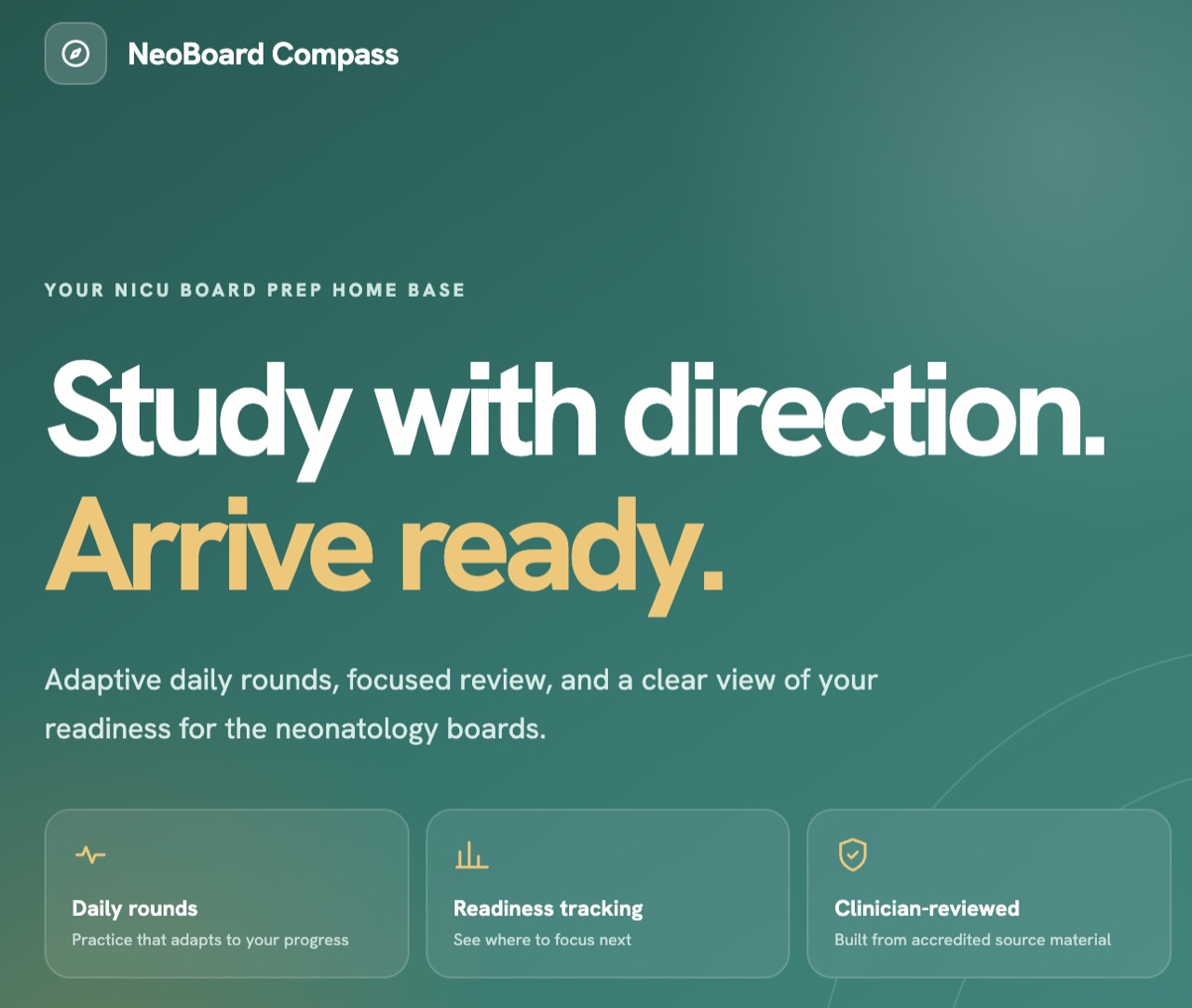 NeoBoard Compass — screenshot