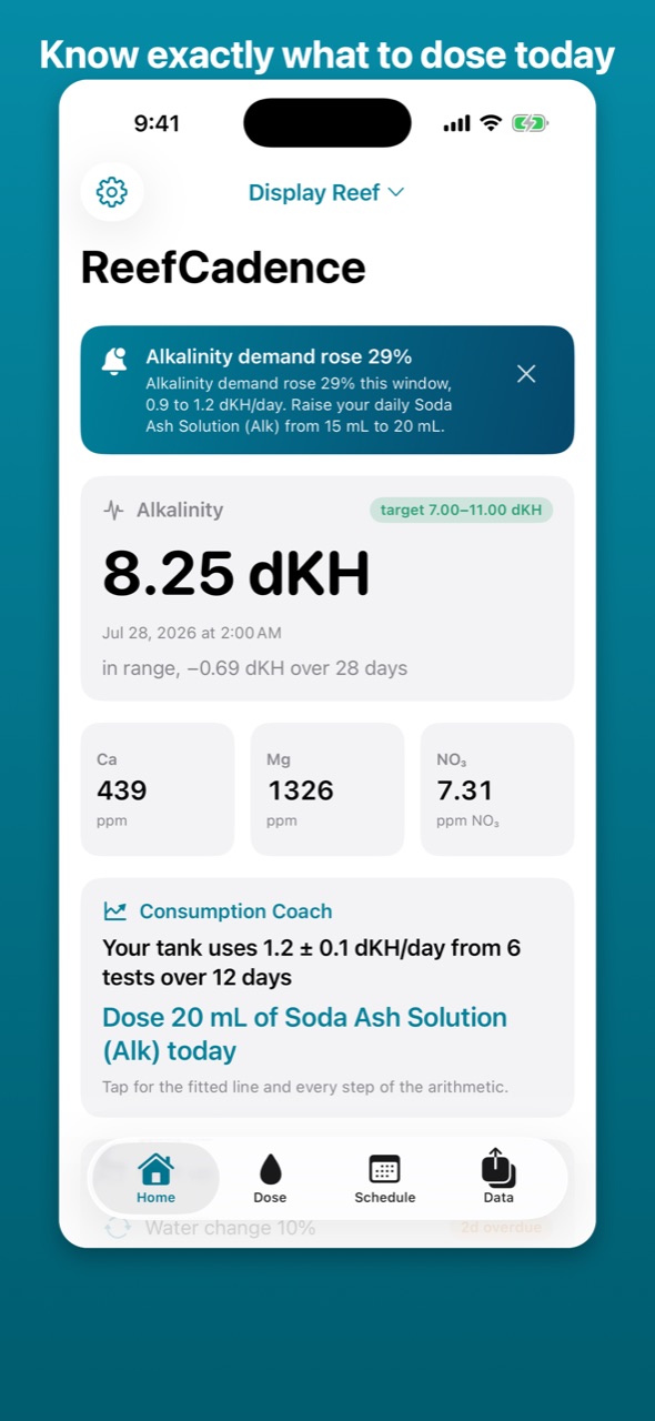 ReefCadence — screenshot